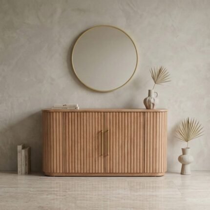 PRITI Wooden Handicraft Sideboard (Solid Wood )