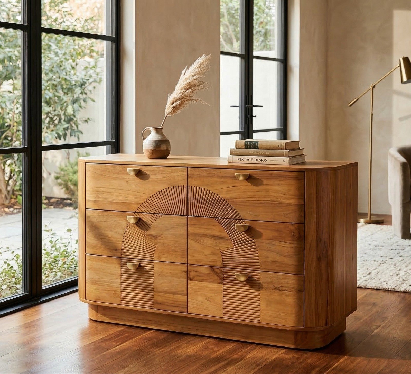 PRITI Chest of Drawers with 6 Drawers (Mango Wood ) PRITI Chest of Drawers with 6 Drawers (Mango Wood )