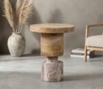 PRITI Stacked Side Table (Solid Wood)