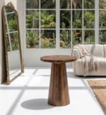 PRITI Wooden Side Table (2 Sizes Solid Wood)