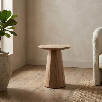 PRITI Wooden Side Table Small (Solid Wood )