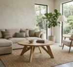 Coffee Table 90 cm (Solid Mango Wood) - PRITI