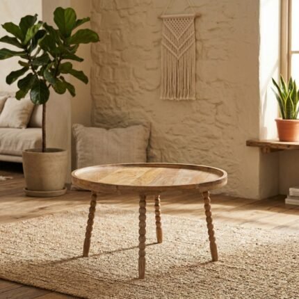 PRITI Handicraft Coffee Table (Solid wood )