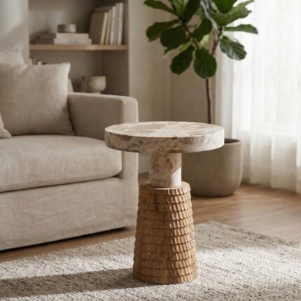 PRITI Side Table marble Top