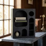 Black Wall Hanging Display Shelves (Black Wood) - PRITI - Image 3