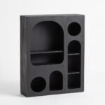 Black Wall Hanging Display Shelves (Black Wood) - PRITI - Image 5