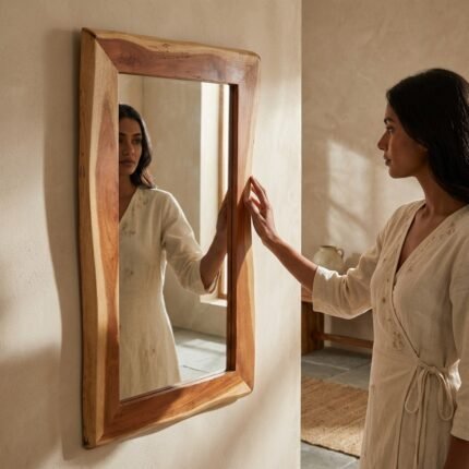 PRITI Wooden Mirror
