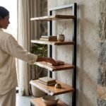 PRITI Edge Large Bookcase (Solid Wood ) - Image 3