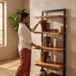 PRITI Edge Large Bookcase (Solid Wood ) - Image 2