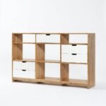PRITI Half Triple Bookcase (Solid Mango Wood) - Image 4