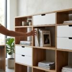 PRITI Half Triple Bookcase (Solid Mango Wood)