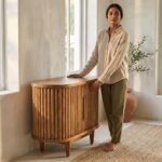 PRITI Bedside Table (Solid Mango Wood )