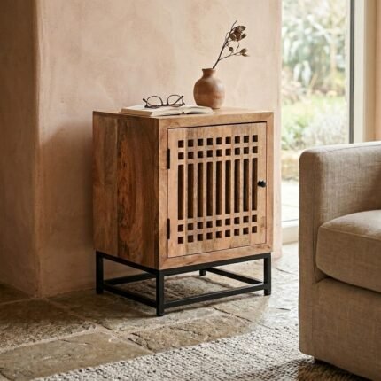 PRITI Nightstand Home Decor Wood