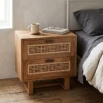 PRITI Bedside Table (Wood with Cane ) - Image 2