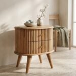 PRITI Nordic Bedside Table (Solid Wood ) - Image 3