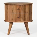 PRITI Nordic Bedside Table (Solid Wood )