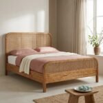Bed (Solid Wood with Cane) - PRITI
