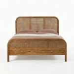 PRITI Bed Frame with Wooden Headboard