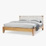 Leather Strap Bed (Solid Wood) - PRITI - Image 3