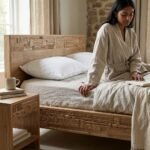 PRITI Bed Made of Hand-carved Solid Wood - Image 3