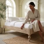 PRITI Bed Made of Solid Mango Wood - Image 2