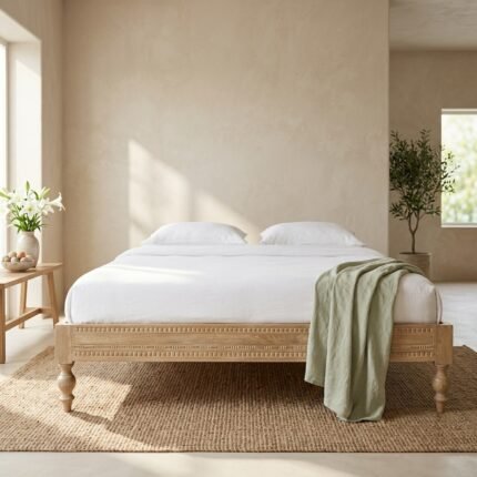 PRITI Bed Made of Solid Mango Wood