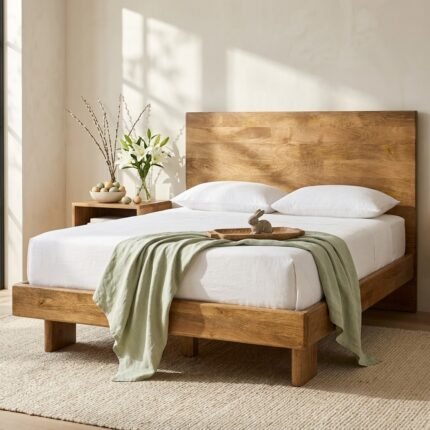 PRITI Solid Wood Bed (Sisam Solid Wood )