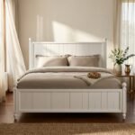 PRITI White Spruce Bed with Slatted Base