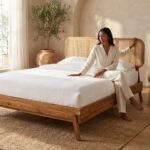 PRITI Wooden Bed in Rattan (Sisam Wooden with Cane ) - Image 2