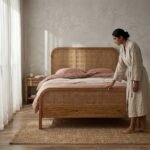 PRITI Wooden Willow Bed (Solid Wood) - Image 2