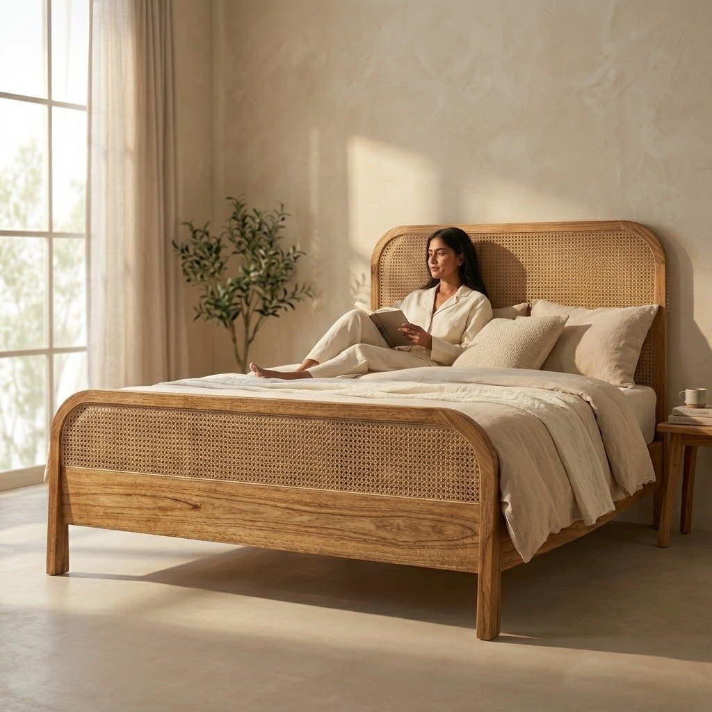 PRITI Wooden Willow Bed (Solid Wood) PRITI Wooden Willow Bed (Solid Wood)