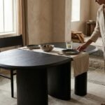 Dining Table Dark Brown (Solid Wood) - PRITI - Image 3