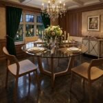 PRITI Round Arc Dining Table | Natural - Image 2