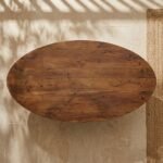 Oval Dining Table (Solid Wood) - PRITI - Image 4