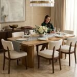 PRITI Design Dining Table in Solid Wood Home Decor - Image 2