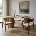 PRITI Dining Table in Natural Wood (Solid Wood ) - Image 3
