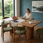 PRITI Modern Dining Table in Natural Wood - Image 2