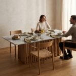 PRITI Natural Dining Table | Rectangular - Image 2