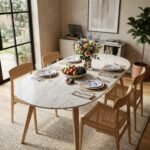 PRITI Oval Dining Table (Solid Table ) - Image 2