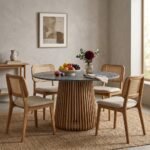 PRITI Round Dining Table marble top