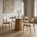 PRITI Wood Dining Table (Solid Mango Wood ) - Image 3