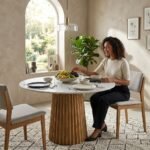 PRITI Wood Dining Table (Solid Mango Wood ) - Image 2