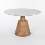 Round Ethnic and Marble Dining Table – PRITI