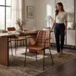 PRITI Dining Chair With Metal Legs - Image 2