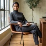 PRITI Dining Chair With Metal Legs - Image 3