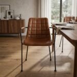 PRITI Dining Chair With Metal Legs