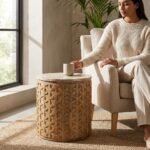 Wooden Handicraft Stool (Solid Wood) – PRITI