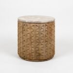 Wooden Handicraft Stool (Solid Wood) – PRITI