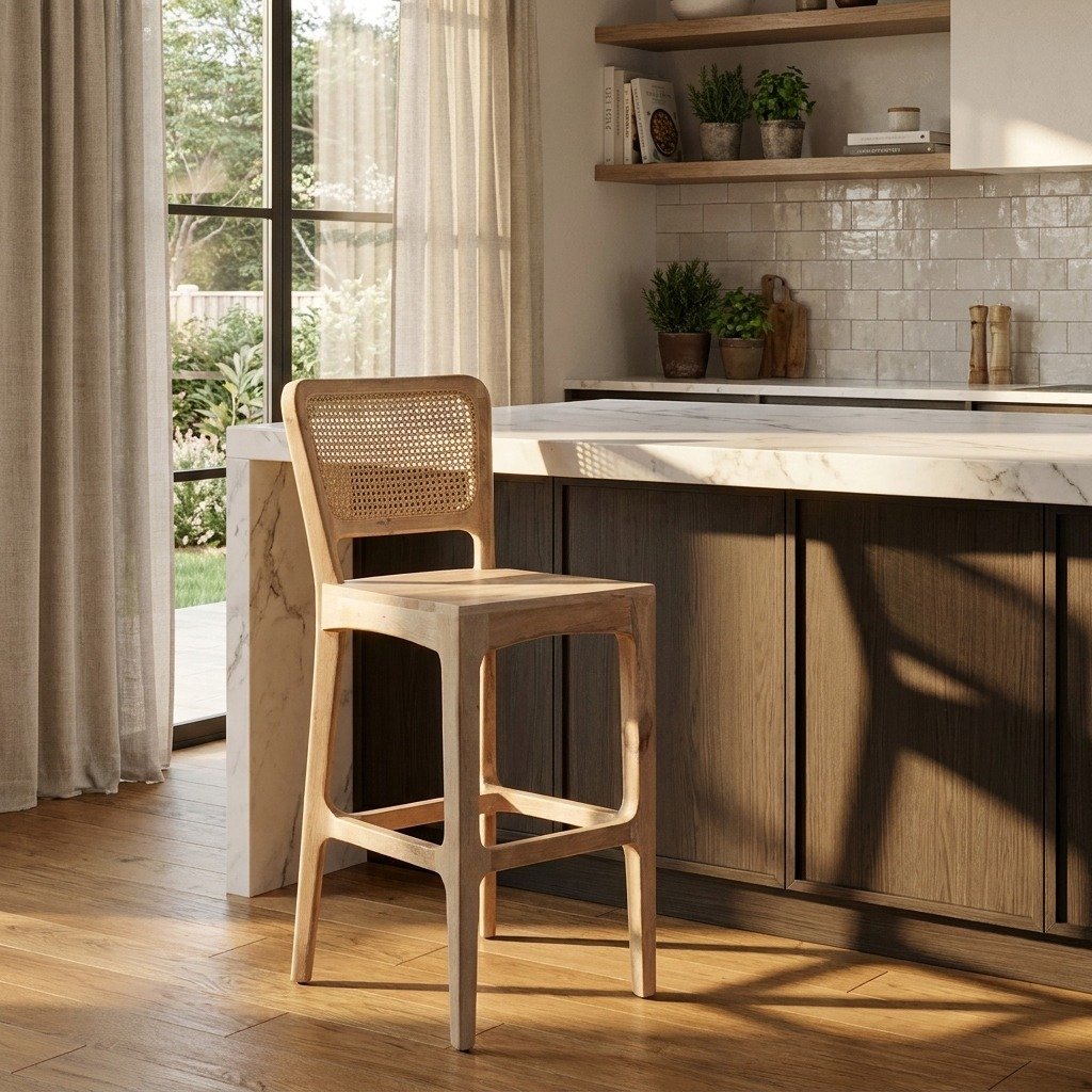 PRITI Wooden Bar Stool (Solid Mango Wood ) PRITI Wooden Bar Stool (Solid Mango Wood )
