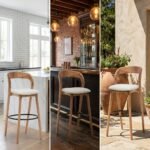 PRITI Wooden Bar Stool (Solid Wood )